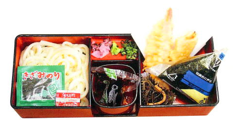 夏季限定日替わり商品 日替わりうどん弁当(おにぎり付き)